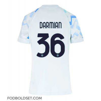 Inter Milan Matteo Darmian #36 Udebanetrøje Dame 2025-26 Kortærmet Inter Milan Matteo Darmian #36 Udebanetrøje Dame 2025-26 Kortærmet